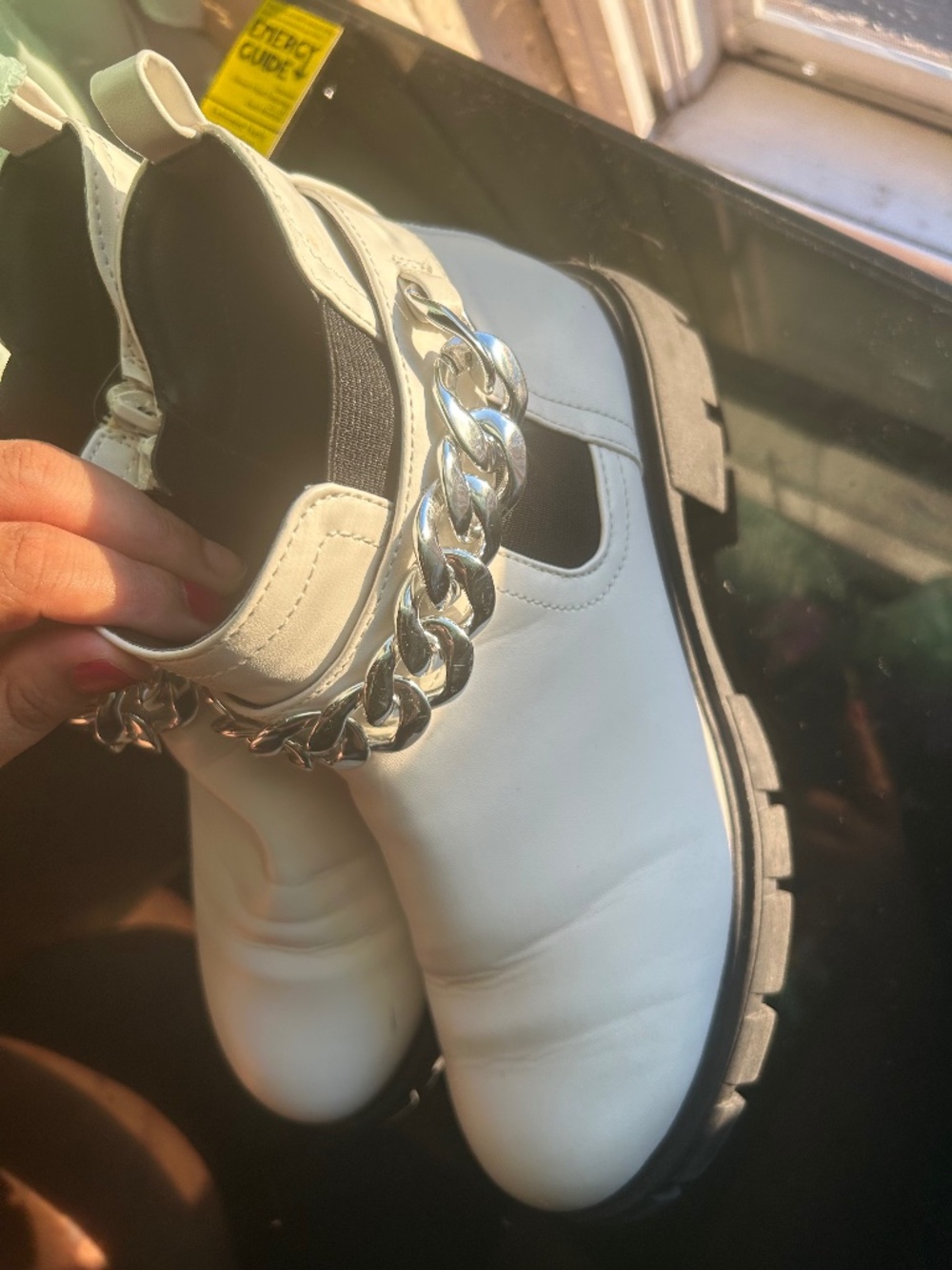 white booties